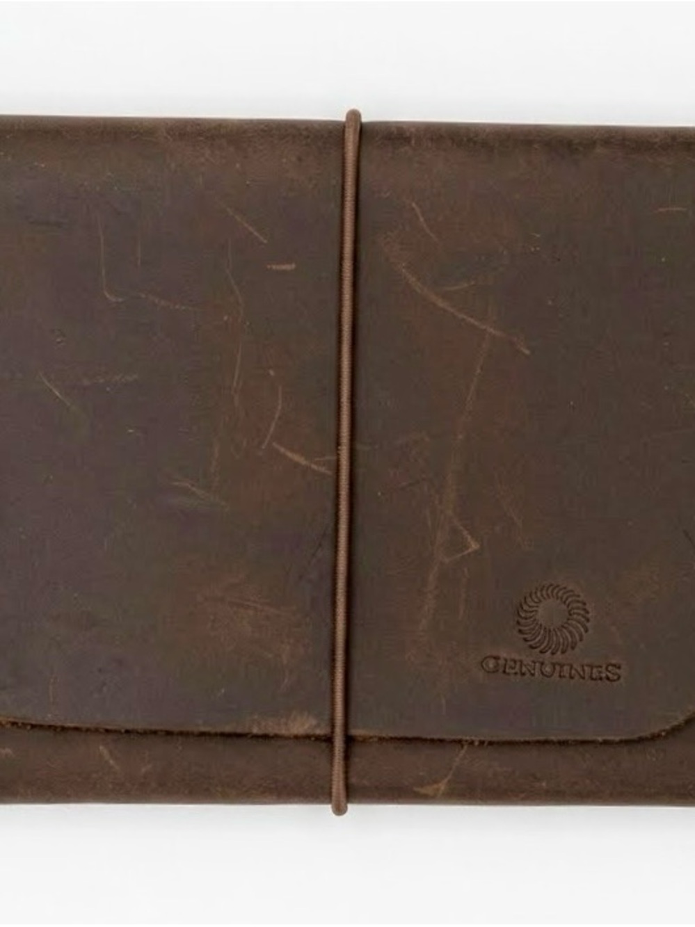 NWT Leather Passport Cover – Brown Travel Wallet 3 Slots & Storage Bag